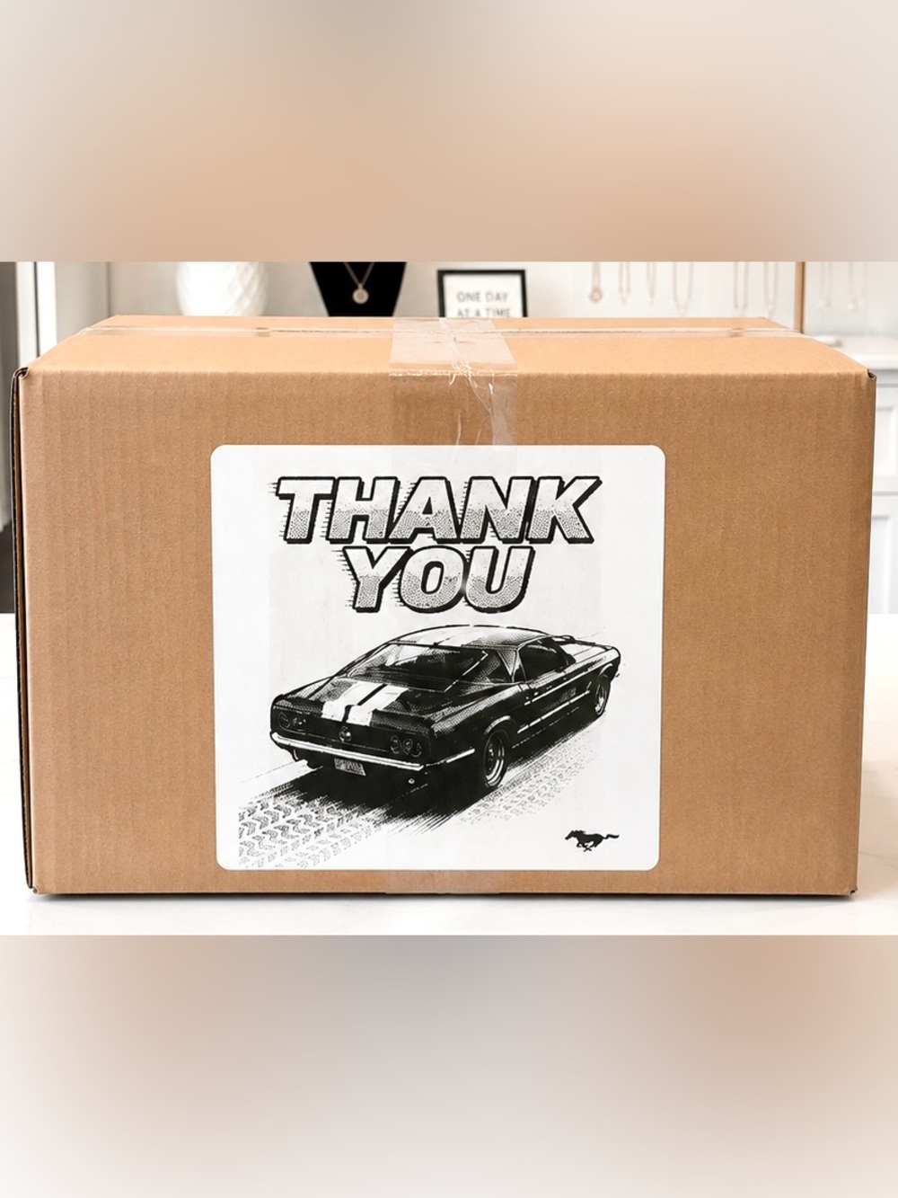 Ford Mustang Thank You Stickers-100ct.